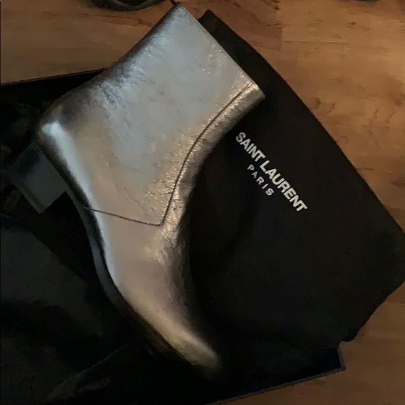Yves Saint Laurent Other - NEW!! Saint Laurent- Wyatt Metallic Leather boots